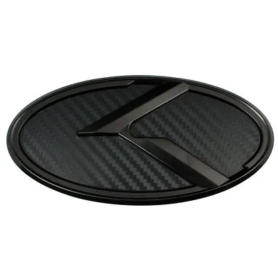 Black Over Black Carbon Fiber K Large Emblem Badge For Trunk Or Hood For Kia • $21.15