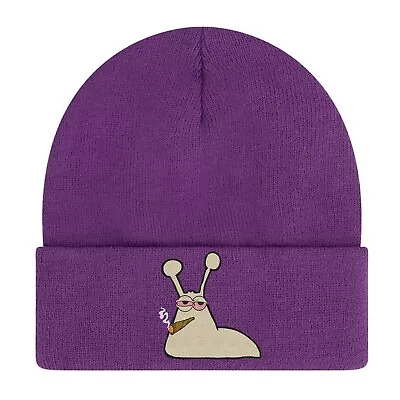 Smokin' SLUG Embroidery Beanie High Quality SLUG THUG Hat Funny Stoner Theme • $14.99