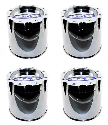 4 Moto Metal Chrome Wheel Center Hub Caps For 8x6.5 8x165.1 8x170 MO950 MO951 • $144.43