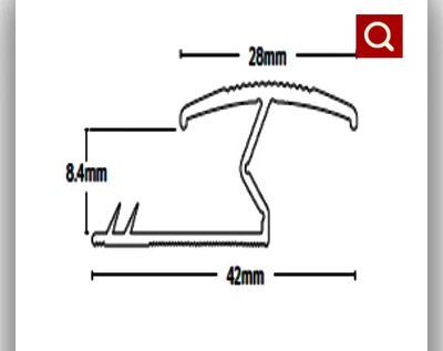 £6 • Buy Door Bar Threshold Z Bar Carpet To Laminate Aluninium