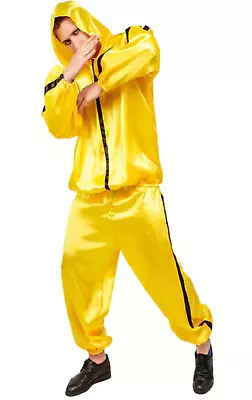 Yellow Rapper Ali G  Suit Tracksuit Mens Costume 80s Hip Hop Fancy Dress Costume • $43.99