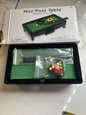 Mini Pool Table Set Portable Small Tabletop Billiards Game • $9.99