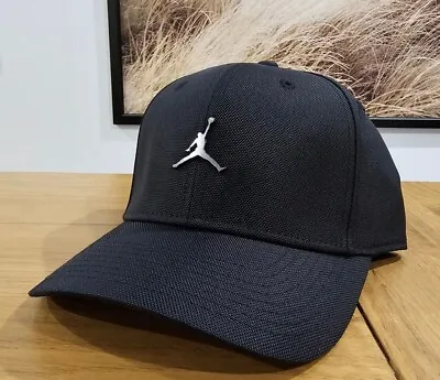 Nike Air Jordan 1 Jumpman H86 Classic Hat Black Chrome 1 Size Cap ☆EXPRESS POST☆ • $59