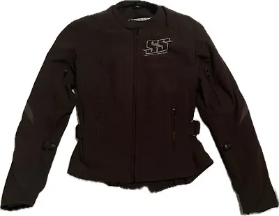 SS Gear Speed And Strength Motorcycle Riding Padded Jacket Black Women's Small • $16.99