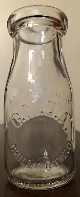 $14.50 • Buy C.M.D.A. Half Pint Embossed Glass Milk Bottle - Chillicothe, Ohio (OH)