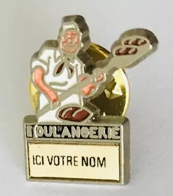 Boulangerie Name Tag Bakery Advertising Pin Badge Vintage (C17) • $9.99