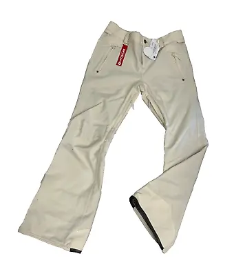 $210 Volcom Species Stretch Ski Pants NWT Size XS Or L Women's Off White 2023 • $99.99
