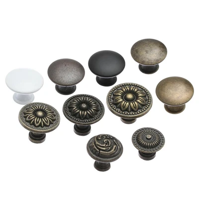 $5.39 • Buy Antique Brass Furniture Door Handle Wardrobe Pulls Cabinet Pulls Drawer Knob