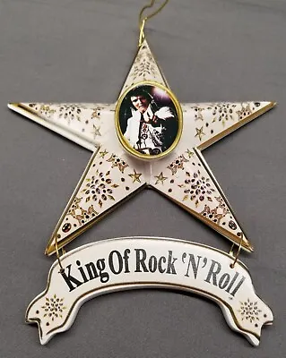 Elvis Presley - The King Of Rock N Roll Star Ornament Or Magnet - New (no Box) • $4.99