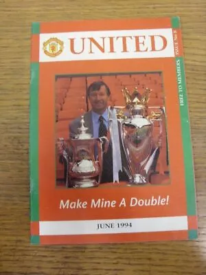 1994/1995 Manchester United: United The Official Publication Of The Membership • £3.99