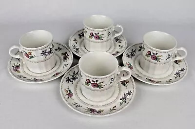 Vintage Set Of 4 Mikasa Maxima Brywood Fine China Cups & Saucers - Discontinued • $24.99