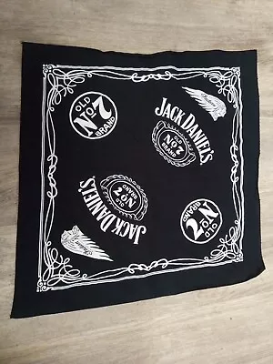 Jack Daniel’s Old No. 7 Indian Motorcycle Logo Whiskey Black 21  X 21  Bandana • $12