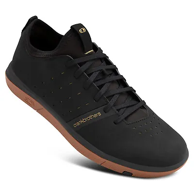 Crank Brothers MTB Shoes Stamp Street Lace Black / Gold - Gum Outsole 10.0 • $92.28