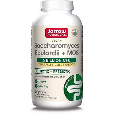 Jarrow Formulas Saccharomyces Boulardii + MOS 5 Billion 90 Veggie Capsules • £26.84