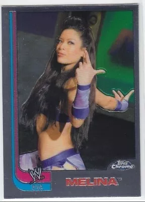 MELINA PEREZ (Vintage 2008 WWE TOPPS HERITAGE III CHROME Card #61)  DIVAS  * 3 • $4.99