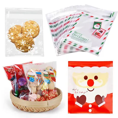 £3.01 • Buy 100 Clear Cellophane Bags Self Seal Party Gift Bags For Cookies Cards Sweet Bags