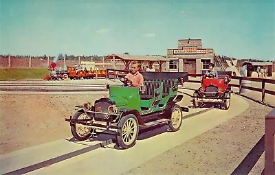 1964 WI Eagle River Antique Car Ride @Frontier Town Pleasure Island Postcard A59 • $9.99