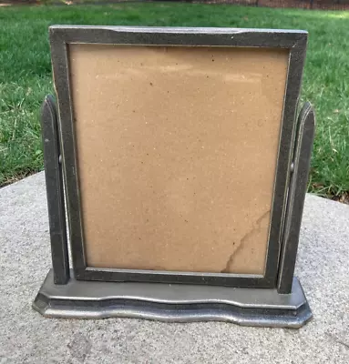 Vintage Art Deco Swivel 8 X10  Photo Picture Frame Swing Tilt Antique Wood • $35