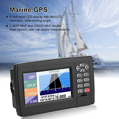 LCD Marine Satellite GPS Navigator XF-520 Dual-Mode Positioning Chart Plotter • £245.91