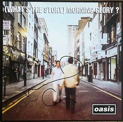 Noel And Liam Gallagher Signed Oasis (Whats The Story) Morning Glory Vinyl AFTAL • £389.99