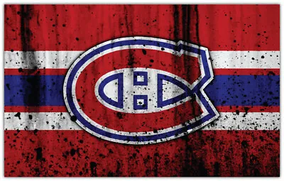 Montreal Canadiens NHL Hockey Logo Car Bumper Sticker Decal   SIZES  • $3.75