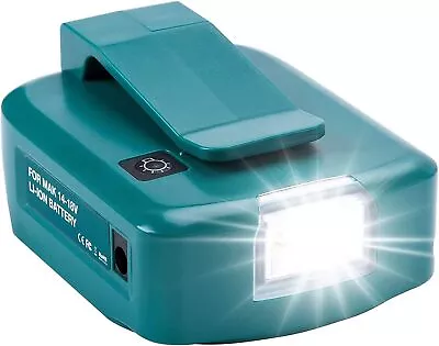 US Dual USB Power Source Li-ion Battery Charger Adapter W/LED For Makita 18V Max • $17.66