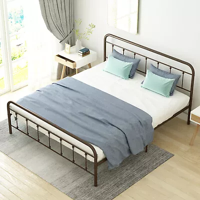 Metal Bed Frame With Headboard & Footboard -Mattress Foundation - Easy Assembly • $86.99