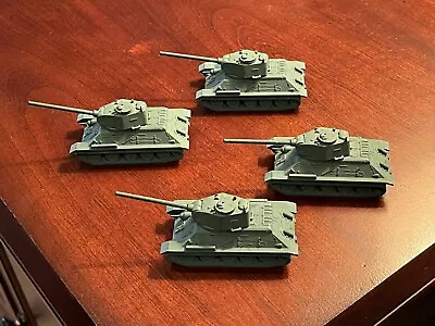 Lot Of 4 Roco HO Minitanks Russian T-34 Tanks • $14.99