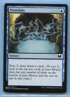 MTG: PROMO: Mysterty Booster: Preordain • $0.99