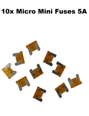$3.45 • Buy 10x 5 AMP Micro Mini Car Fuse Blade Truck Auto 5A Automotive Low Profile Fuses