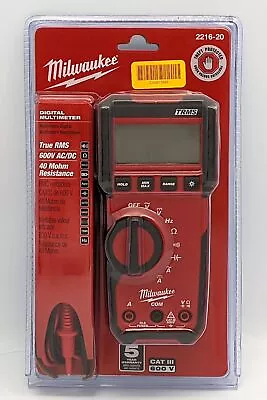 Milwaukee 2216-20 Digital Multimeter 600V True RMS • $121.95