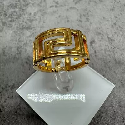 Versace Versace Ring Greca Gold Color Size19 #33 • $124