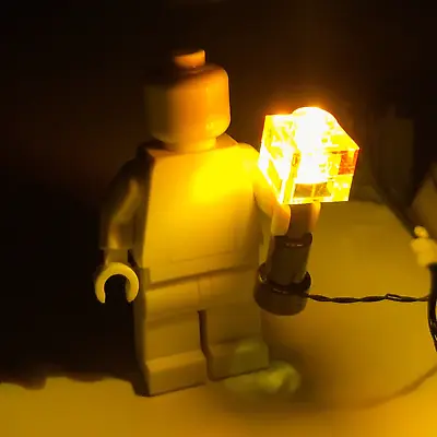 Light-Up Minecraft Torch For LEGO Minifigures • $3.99