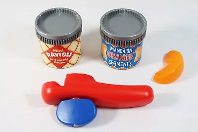 Melissa & Doug CAN OPENER Oranges Ravioli Pretend FOOD Play Kitchen Toys EXC • $45