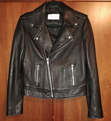 $500 • Buy SCANLAN THEODORE Aus 12, Leather Biker Jacket, Black, Excellent Condition