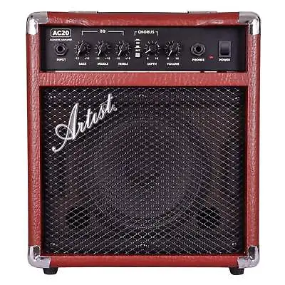 Artist AC20 20 Watts Tilt Back Acoustic Guitar Amplifier With Chorus • £89