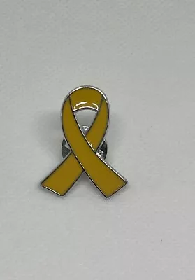 Yellow Ribbon Awareness Enamel Pin Badge Suicide Bladder Cancer The Missing + • £3.99