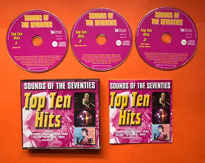 £49 • Buy Readers Digest - Sounds Of The Seventies - Top Ten Hits - 70's - 3 CD Box Set