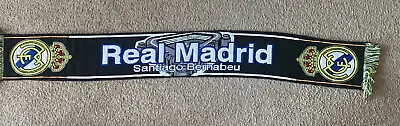 Real Madrid Santiago Bernabeu Stadium Scarf Black/White • $30