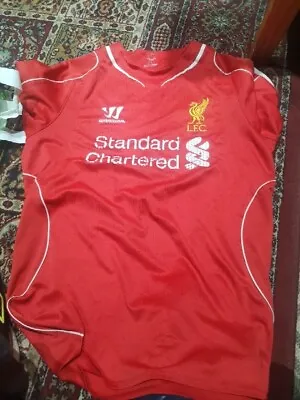 Liverpool FC Home Football Shirt Warrior  2014 - 2015 - Size Large • £12