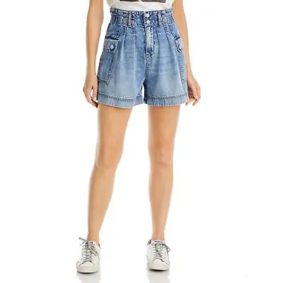 [BLANKNYC] Womens Paperbag Whisker Wash Denim High-Waist Shorts BHFO 3277 • $19.99