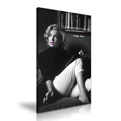 Marilyn Monroe Quote Find Someone To Love Modern Art Canvas Print~ 5 Sizes  • £12.99