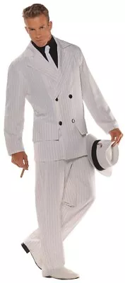 Smooth Criminal Adult Men's Costume Jacket Suit Mafia Gangster Gatsby Flapper OS • $29