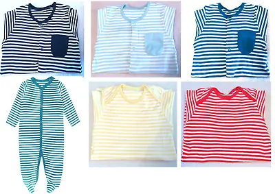 £7.99 • Buy Baby Boys Girls  Sleepsuits Babygrows Bodysuits  Cotton Playsuits 3,6,9,12 Mths