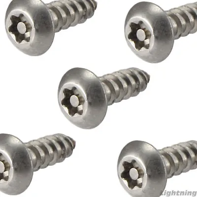 #12 X 3/4  Security Screws Torx Button Head Sheet Metal Stainless Steel Qty 25 • $20.91