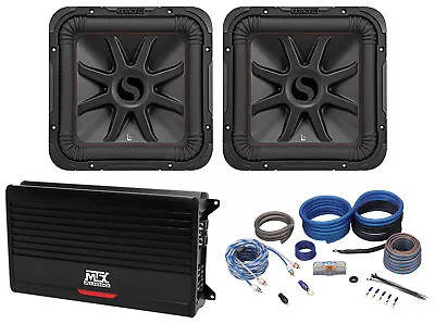 2) KICKER 45L7R124 12  1200w L7R Car Subwoofers+MTX THUNDER1000.1 Mono Amplifier • $659.85