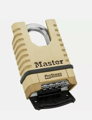 $29.99 • Buy Master Lock 1177D Shrouded Brass ProSeries Resettable Combination Padlock. BN