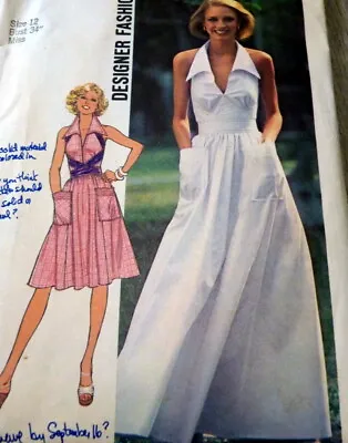 LOVELY VTG 1970s DRESS Sewing Pattern 12/34 • $6.99