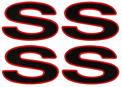 1996-2002 Camaro SS Red & Black Fender Emblems New Reproduction SLP 12369965R • $51.20