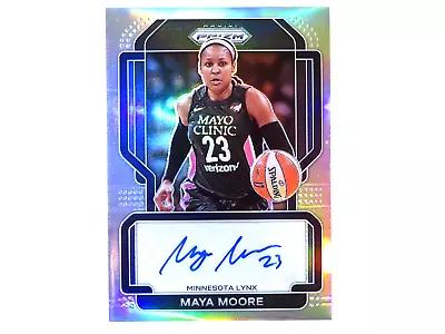 2022 Panini Prizm Basketball WNBA Maya Moore Silver Signatures Auto Card Lynx • $44.99